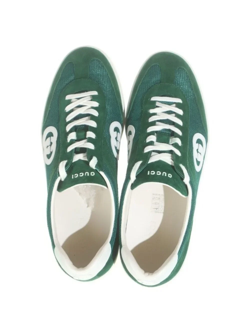 Gucci Interlocking Low Cut Sneakers Green